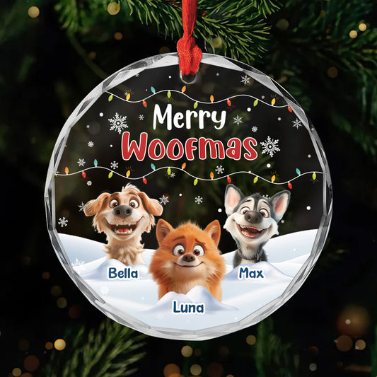 5539OGE1 feliz navidog personalisierter weihnachtsschmuck_ aus glas hunde 5539O3YTC