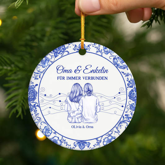 5551OGE2 mama und kinder fur immer verbunden toile de jouy personalisierte keramik ornamente mama 5551O5Z5A