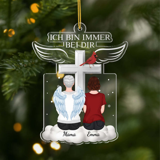 5594OGE1 ich bin immer bei dir personalisierte weihnachtsschmuck aus acryl zur erinnerung 5594O8ZMA