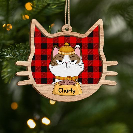 5629OGE1 katzen personalisierte 2 schicht holz ornamente weihnachten 5629O8UZD