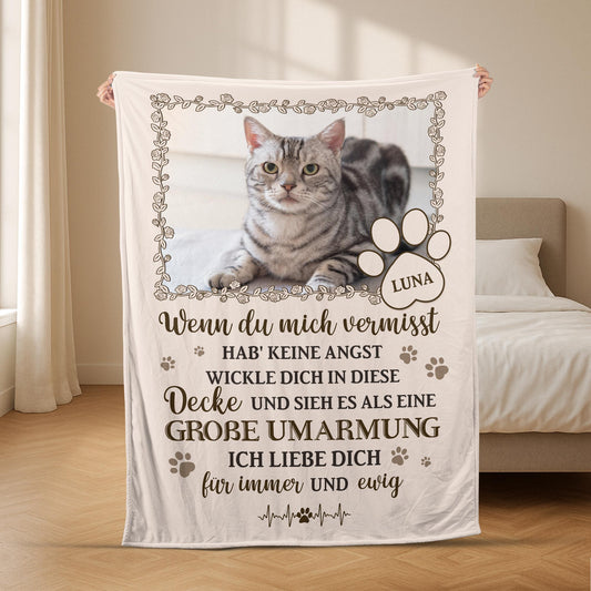 5642BGE2 ich liebe dich fur immer und ewig kuscheldecke personalisiert_ haustier mit foto zur erinnerung 5642B8QAC