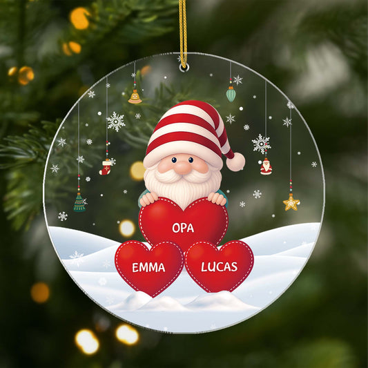 5682OGE1 3d druck effekt oma mama kinder personalisierter weihnachtsschmuck_ acryl mit namen 5682OKM0B