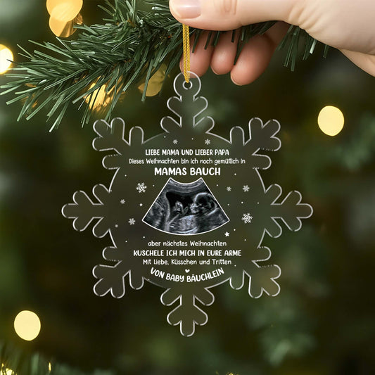 5694OGE2 mein erstes weihnachten_ personalisierter weihnachtsschmuck_ acryl mit foto fur werdende mama papa_ 5694OKUTA