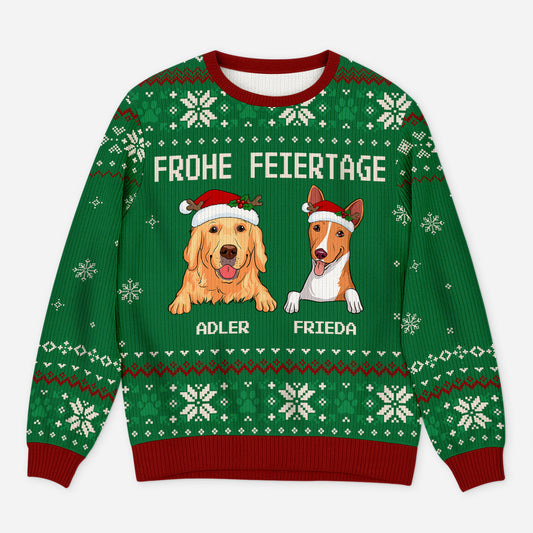 5704WGE1 frohe weihnachten weihnachtspullover hund personalisiert_ 5704WTYNC