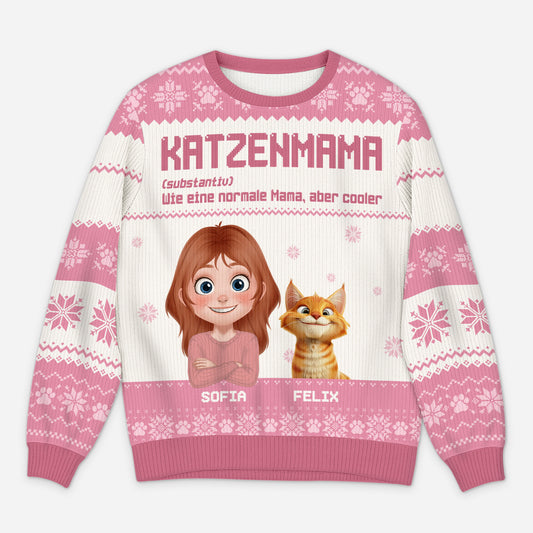 5803WGE1 katzenpapa katzenmama definition weihnachtspullover katze personalisiert_ 5803W3HZD