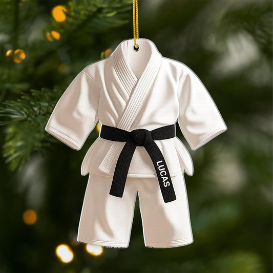 5808OGE1 3d druck effekt karate personalisierter weihnachtsschmuck acryl 5808O8HCB