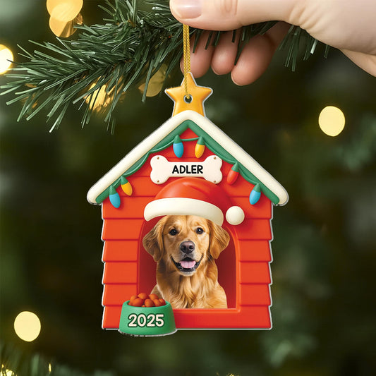 5824OGE2 3d druck effekt hundehaus personalisierter weihnachtsschmuck acryl hunde 5824OKZCC min