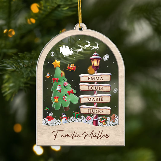 5843OGE1 die familie strassenschilder personalisierter weihnachtsschmuck_ acryl familie 5843O8TNI