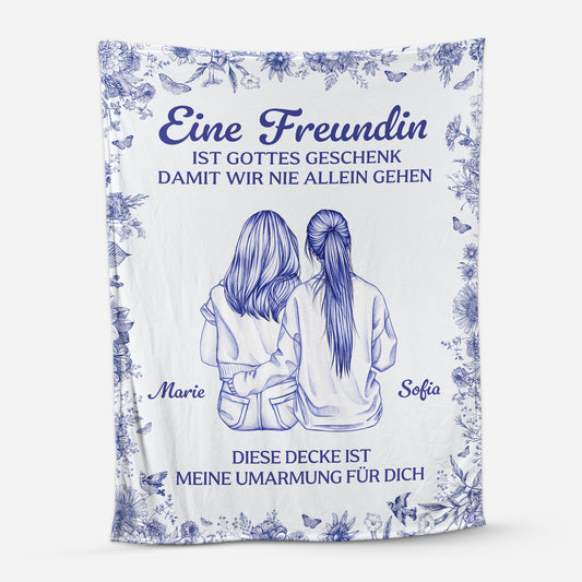 5844BGE1 freunde schwestern sind gottes geschenk personalisierte kuscheldecke beste freundin 5844B8ZZF