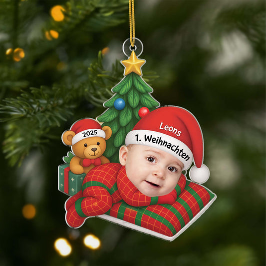 5853OGE1 3d druck effekt erstes weihnachten_ personalisierter weihnachtsschmuck_ acryl mit foto zur geburt eines babys 5853O8LTK