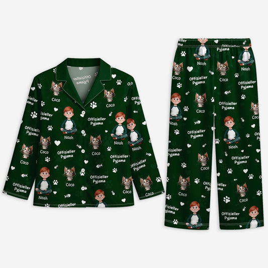 5924VGE1 offizieller pyjama personalisierte pyjama_ katze 5924V3YND