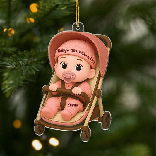 5941OGE1 3d druck effekt frohe weihnachten personalisierter weihnachtsschmuck_ acryl zur geburt eines babys 5941O8TZK