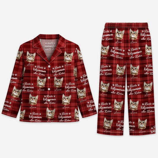 5965VGE1 beste katzenmama aller zeiten personalisierte pyjama_s katze mit foto weihnachten 5965VTKZD