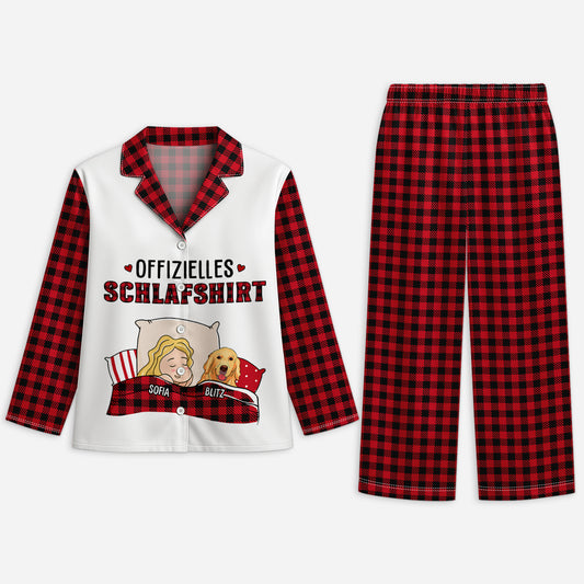 5978VGE1 1 offizielles schlafshirt personalisierte pyjamas hund 5978VKYCC