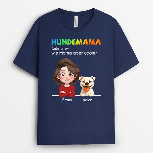 6048AGE2 hundepapa hundemama substantiv t shirt hund personalisiert 6048A3Z0C