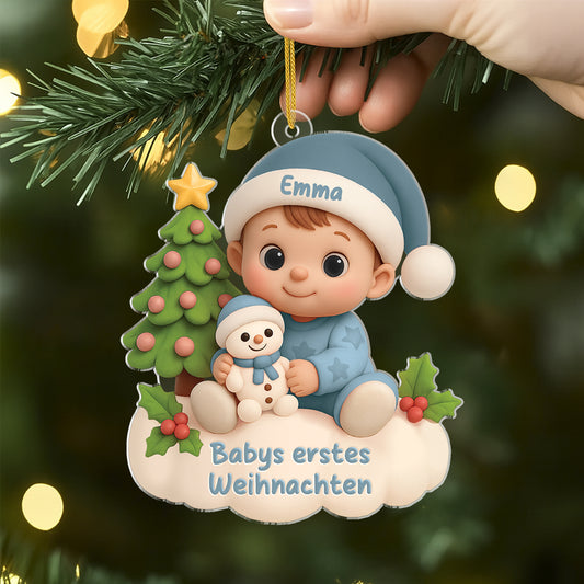 6096OGE2 3d druck effekt babys erstes weihnachten tannenbaum acryl weihnachtsschmuck_ personalisiert babys 6096OKQNK