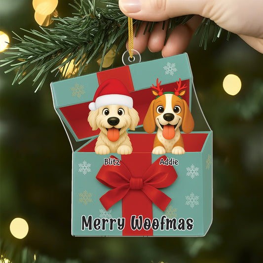 6106OGE2 3d druck effekt happy pawlidays acryl christbaumschmuck hund personalisiert_ 6106OKTNC
