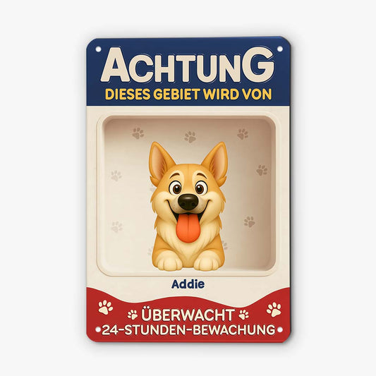 6158EGE2 hunde uberwachen dieses gebiet lustiges turschild hund personalisiert_ 6158E8ZZC