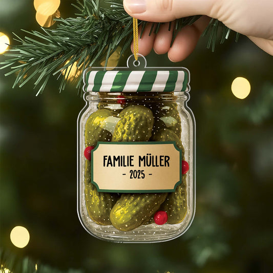 6181OGE2 3d druck effekt die familie gewurzgurken personalisierter christbaumschmuck familie_ acryl 6181OKHQI_6ed7a004 1310 4c5b 9db4 6d67f7e4f76a