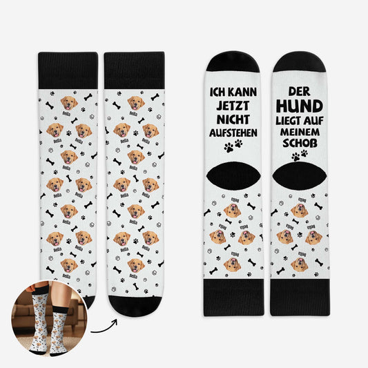 6223JGE1 ich kann jetzt nicht aufstehen hunde socken personalisieren text_ 6223J6XMC