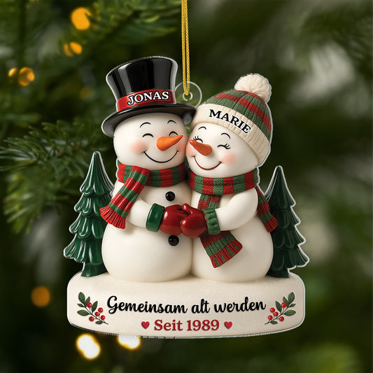 6227OGE1 3d druck effekt gemeinsam alt werden acryl weihnachtsschmuck personalisiert paar schneeman 6227O_0f144479 31a4 4eab 9ebc 6a0abe0dc498