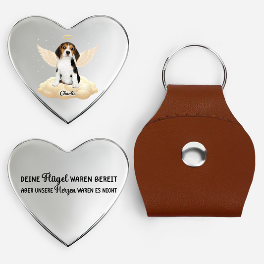 6260AGE1 deine flugel waren bereit mein herz war es nicht personalisierte trauergeschenk herz pocket hug schlusselanhanger foto hund katze 6260ajsfzc