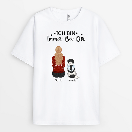 6290AGE1 ich bin immer bei dir personalisierte trauergeschenke t shirt hund katze 6290a3fmc