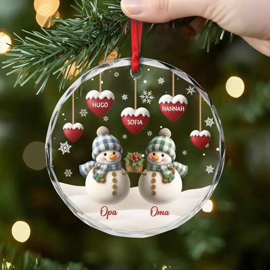 6309OGE2 familie schneemann glas weihnachtsschmuck personalisiert_ 6309O8T5I