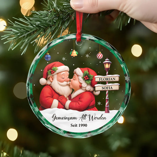 6344OGE2 gemeinsam alt werden seit glas weihnachtsschmuck personalisiert_ paar weihnachtsmann 6344OKQ5G_665339b6 05fe 4514 b483 c4b9a0f7212e