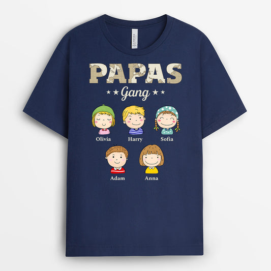 6353AGE2 papas gang mama papa shirt personalisiert_ weltkarte _doodle 6353A6L5A