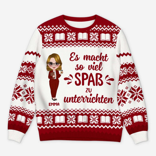 6363WGE1 santas lieblingslehrer santas lieblingslehrerin personalisierter weihnachtspullover_ 6363WKLNT_1