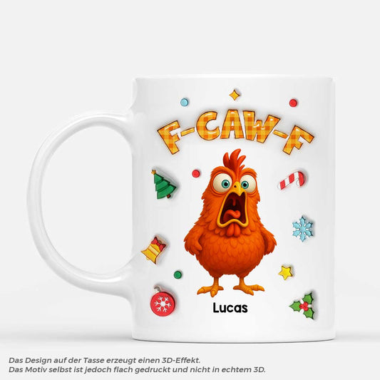 6364MGE1 3d druck effekt f caw f lustige weihnachtstasse personalisiert frauen manner 6364M8TWA