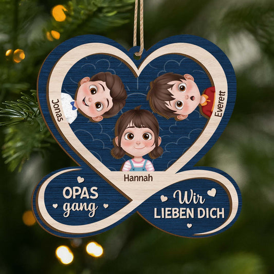 6423OGE1 omas gang wir lieben dich personalisierte 2 schicht holz ornamente oma opa 6423O6KMB