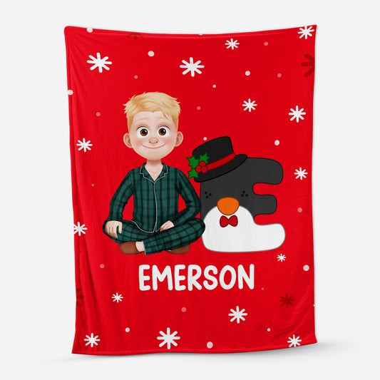 6430BGE1 name weihnachtskugeln kuscheldecke personalisiert_ frauen manner 6430BKTCB