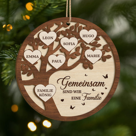 6469OGE1 familie wo das leben beginnt die liebe niemals endet personalisierte 2 schicht holz ornamente weihnachten 6469O3ZMI