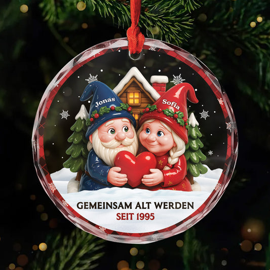 6478OGE1 gemeinsam alt werden seit glas weihnachtsschmuck personalisiert_ paare gnom 6478O3M0G_9471a7e7 9736 48c4 a4dd 25c96baf8133