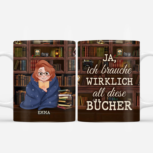 6551MGE1 ja ich brauche wirklich all diese bucher personalisierte tasse fur leseratten frauen manner 6551M6QAA