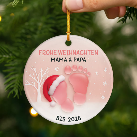 6569OGE2 frohe weihnachten fussabdruck keramik weihnachtsschmuck personalisiert_ werdende mama papa 6569OKTZA