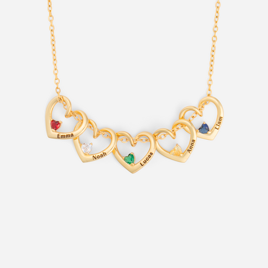 6617JGE1 herz mit geburtstein_ personalisierte kette name_ fur frauen und manner 6617J0T5A