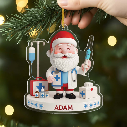 6622OGE2 3d druck effekt arzt arztin acryl weihnachtsschmuck_ personalisiert 6622OKZTB