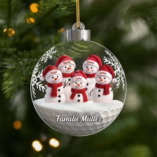 6636OGE1 schneemann schneekugel acryl weihnachtsschmuck personalisiert_ familie 6636O3L5I_1