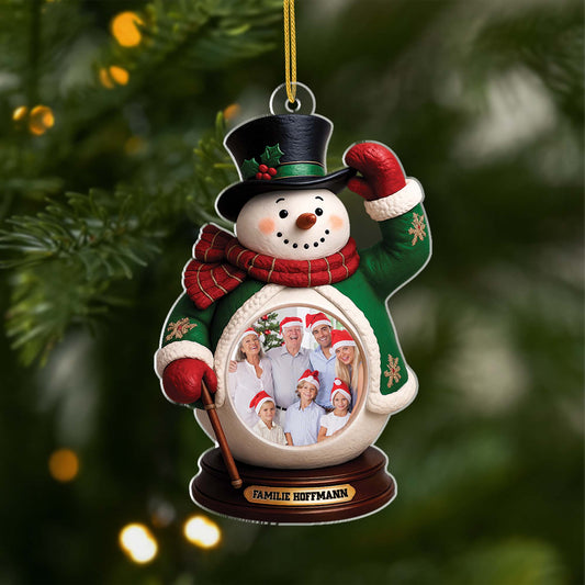 6639OGE1 3d druck effekt schneemann acryl weihnachtsschmuck personalisiert_ foto familie 6639OTQ5I