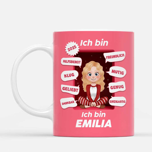 6657MGE1 ich bin klug geliebt hilfsbereit freundlich einzigartig genug mutig dankbar personalisierte tasse fur frauen manner 6657MTLWA_1