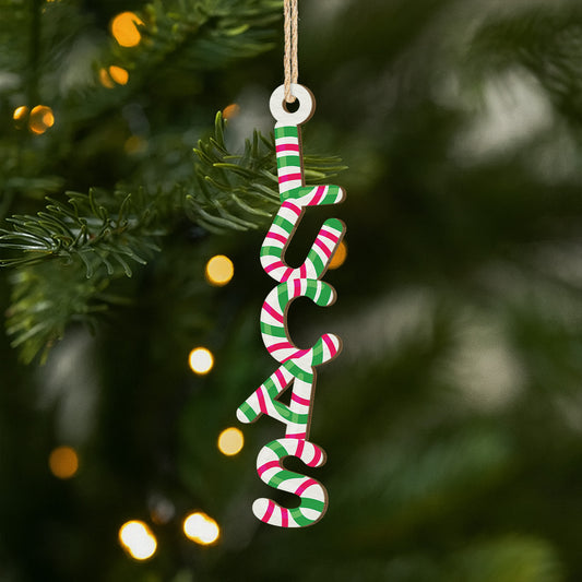 6750OGE1 3d druck effekt zuckerspazierstock buchstabe personalisierte 1 schicht holz ornamente weihnachten 6750OKM5B