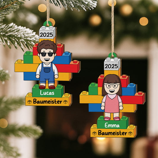 6765OGE2 3d druck effekt baumeister lego personalisierte 1 schicht holz ornamente weihnachten kinder 6765OTTQA
