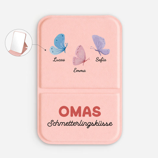 6947AGE1 omas schmetterlingskusse personalisiertes geschenk taschenspiegel omamama 6947ajtvta_2