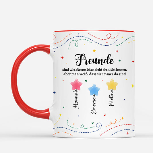 7108MGE2 freunde geschwister sind wie sterne personalisierte tasse 7108M8QME