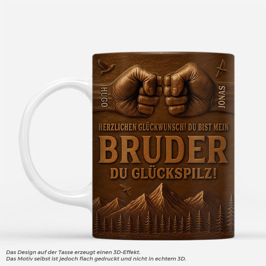 7121MGE1 herzlichen gluckwunsch du bist mein personalisierte tasse schwester bruder papa mama freunde 7121M8VME