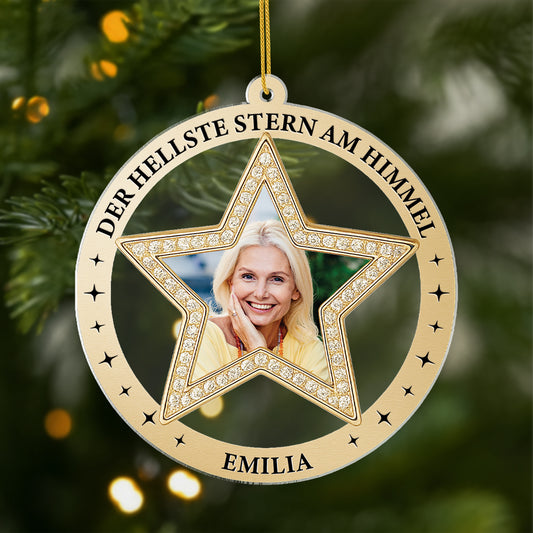 7127OGE1 der hellste stern am himmel acryl weihnachtsschmuck personalisiert_ foto zur erinnerung 7127OTZNA