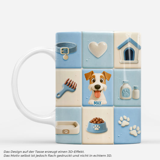 7242MGE1 3d druck effekt hundezubehor personalisierte tasse hund_ 7242M